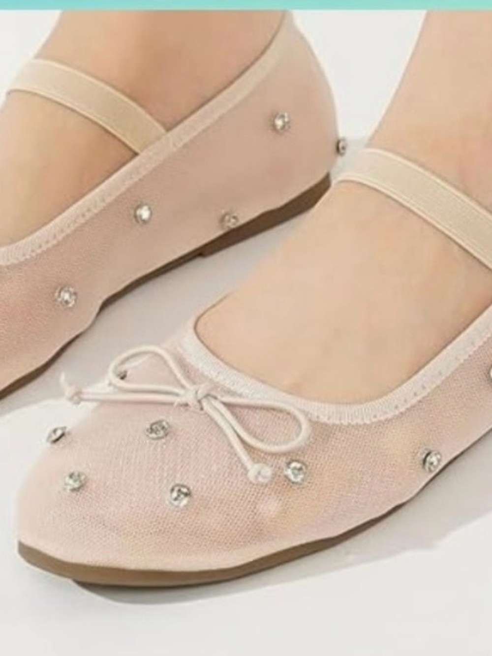 Crystal Embellished Mary Jane Flat